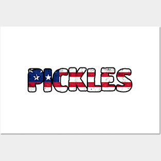 pickles american flag Posters and Art